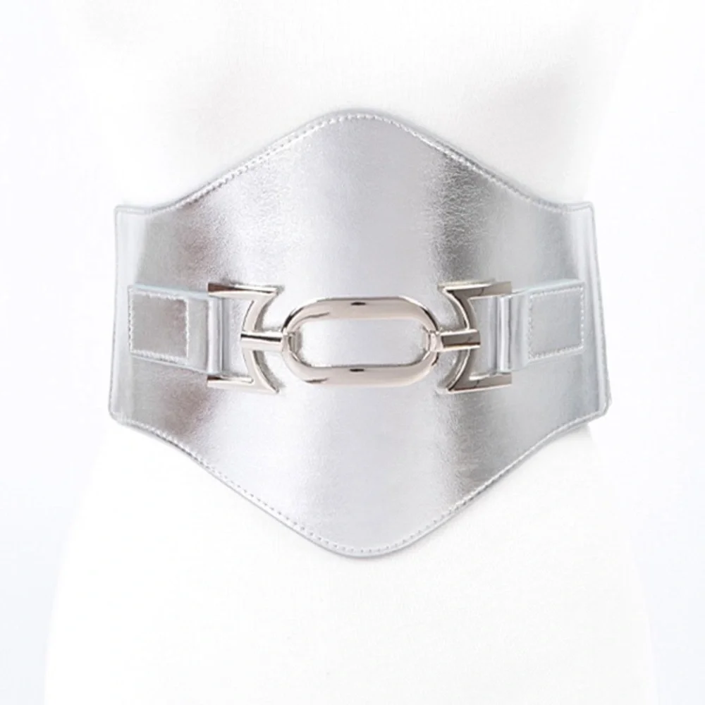 Oversized Vegan Leather Corset Statement Belt
